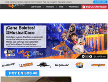 Tablet Screenshot of los40leon.com